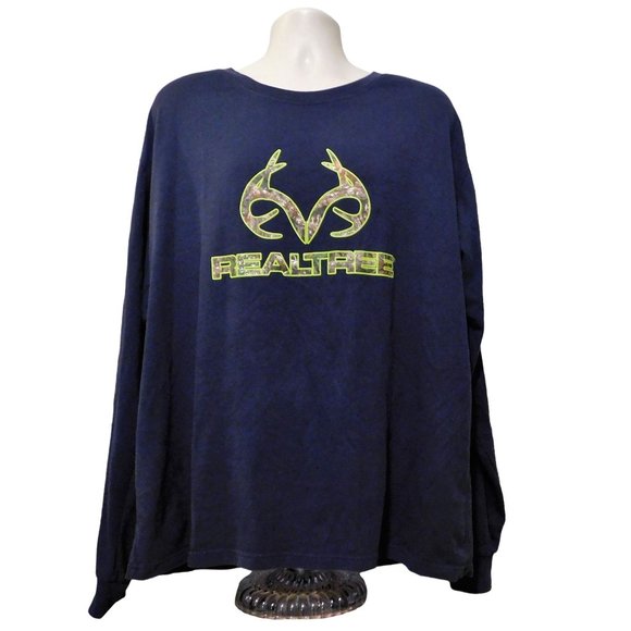 Realtree Other - Realtree Tee Shirt Northern Outpost XXL Blue Long Sleeve